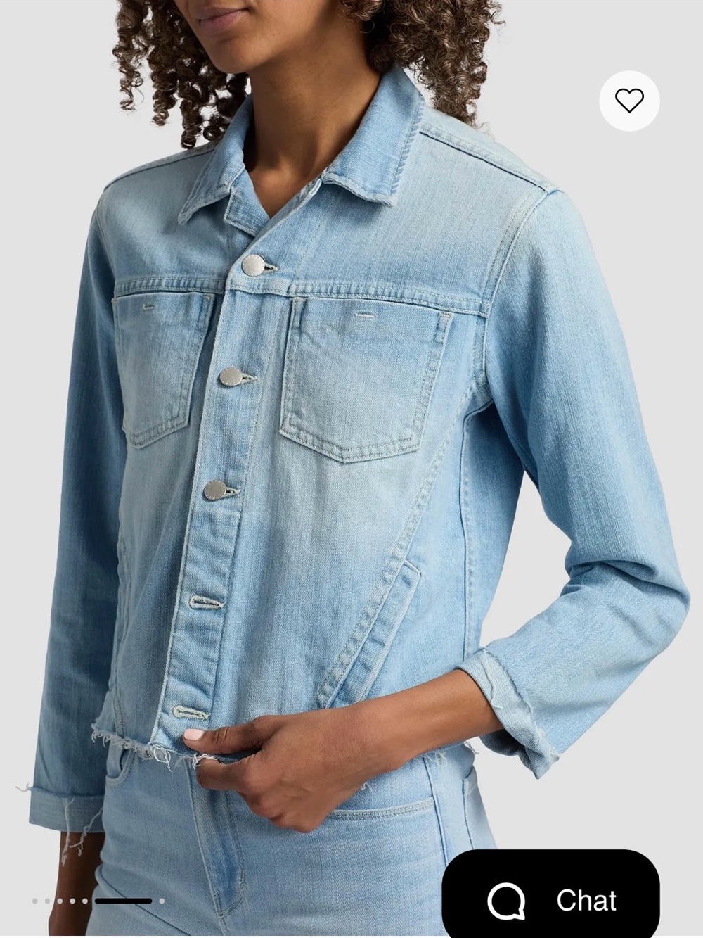 L'AGENCE Light Blue Denim Jacket